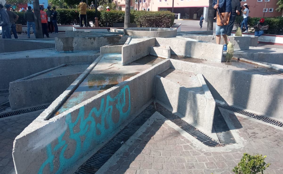 Centro Histórico de SLP es víctima de pintas; buscan abrir espacio para grafiteros. Foto: Archivo