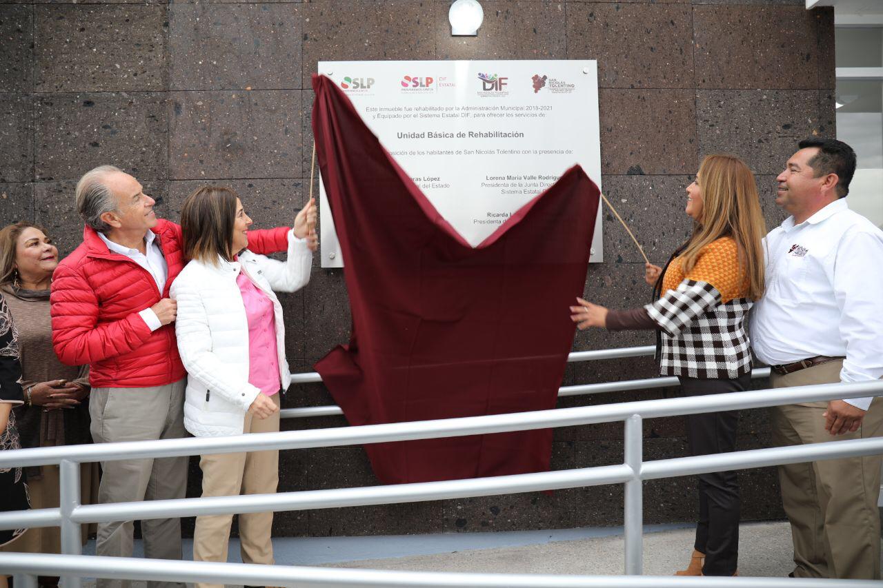 JMCL inaugura Unidad Básica de Rehabilitación en San Nicolás Tolentino