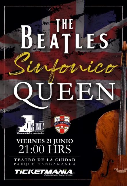 Quinteto Britania presentará “The Beatles Sinfónico Queen”