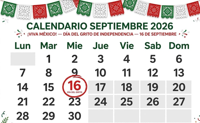¡Mañana no hay escuela, ni bancos! Esto debes saber del asueto de este 16 de septiembre en SLP