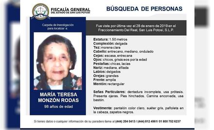 Desaparece mujer de 98 años de edad en fraccionamiento Del Real 