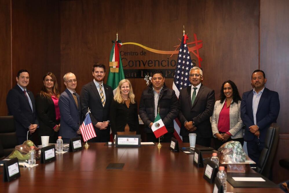 Recibe Gallardo a cónsul de Estados Unidos. Foto: Especial