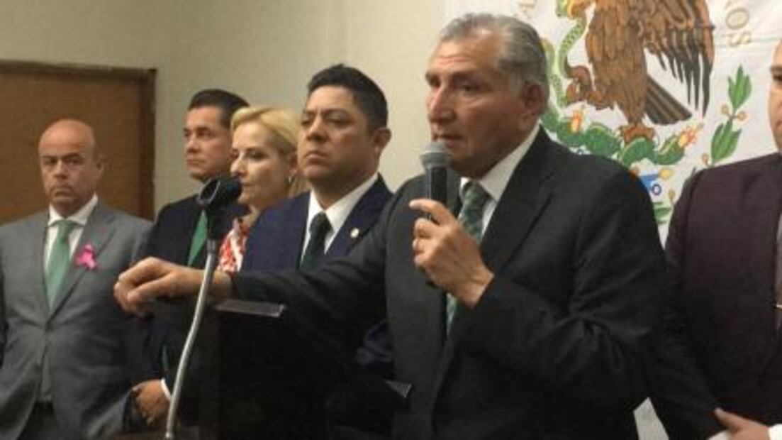 Calderón podría ser juzgado por guerra contra narco, acusa Adán Augusto desde SLP 