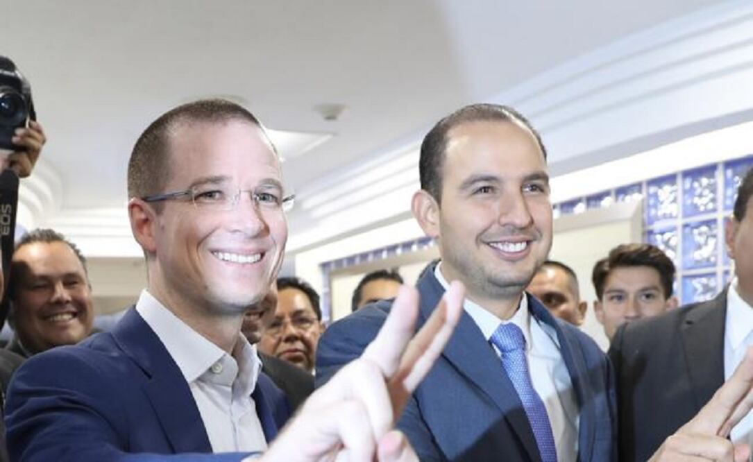 Marko Cortés aparece en compañía de Ricardo Anaya. Foto: Archivo/El Universal