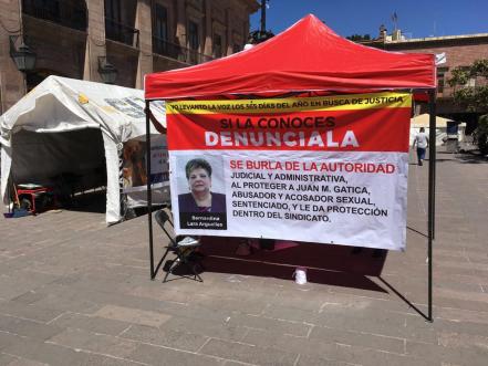 “Marichuy”, víctima de acoso sexual en SLP, denuncia intromisión de lideresa de SUTSGE en su caso