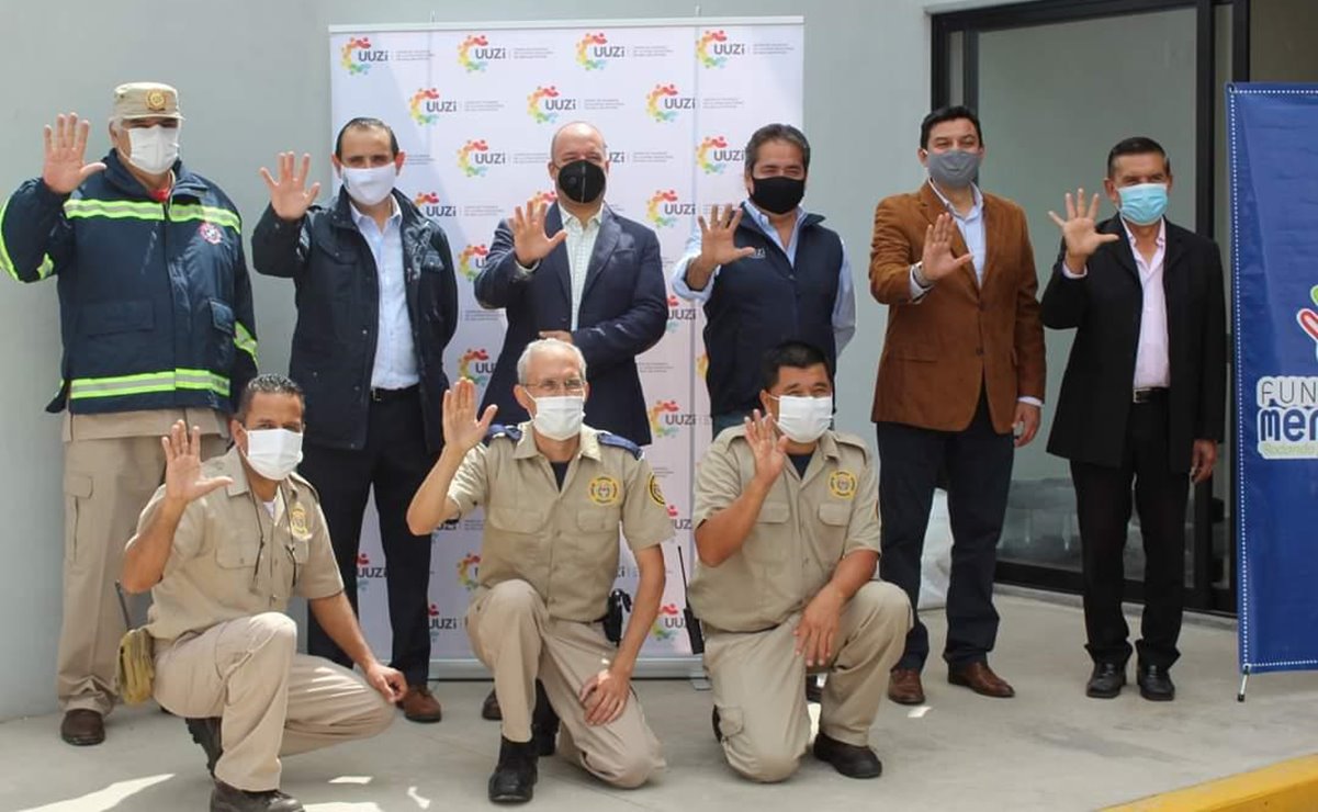 Empresas donan equipo de acondicionamiento para bomberos de zona industrial