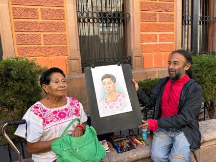 Jaime Limón, el artista urbano que enamora a transeúntes con sus trazos; "una potosina lo atrapó", dice