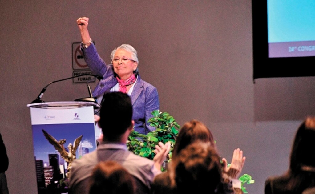 En el Congreso Mundial de Salud Sexual, Olga Sánchez Cordero refrendó el compromiso de garantizar todos los derechos. Foto: HUGO GARCÍA. EL UNIVERSAL