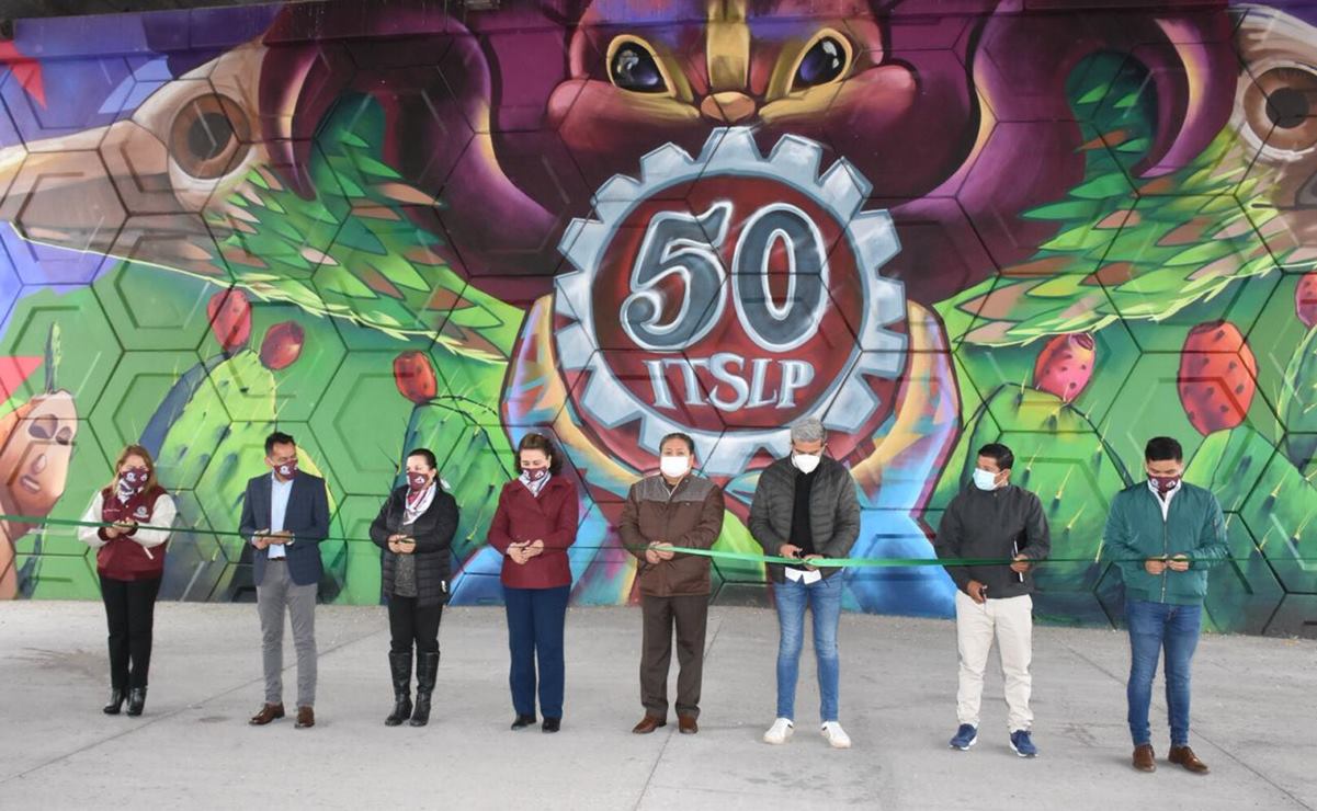 Instituto Tecnológico de SLP conmemora sus 50 años con mural
