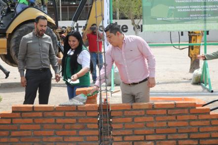 Arranca construcción y rehabilitación de primaria en Soledad; invertirán 13 mdp