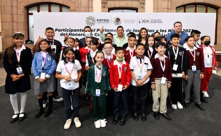 "Nunca dejen de soñar", pide Gallardo a menores integrantes del Parlamento de las Niñas y los Niños 2023