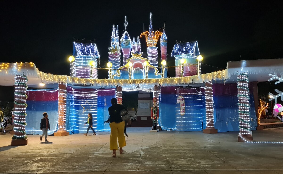 Así es la villa navideña de Rayón en San Luis Potosí