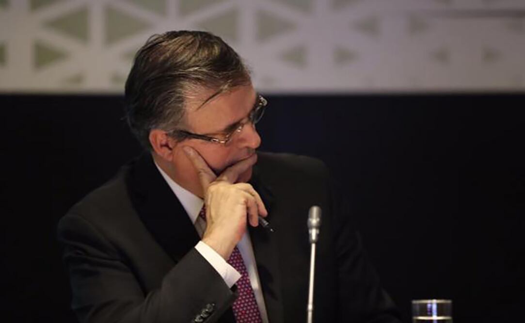 El canciller, Marcelo Ebrard, estuvo en el Senado de la República. Foto: Juan Carlos Reyes/EL UNIVERSAL