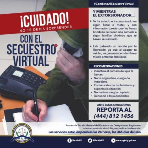 Localizan a víctima de secuestro virtual