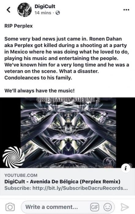 DJ Perplex, víctima mortal en tiroteo 