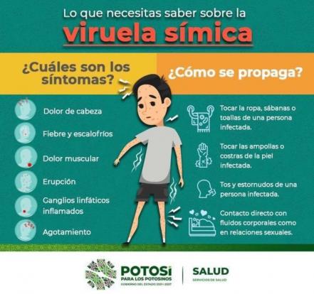 Salud SLP confirma dos casos nuevos de viruela símica; suman cinco