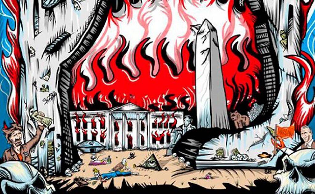 ¿Donald Trump muerto? El póster de Pearl Jam que escandalizó