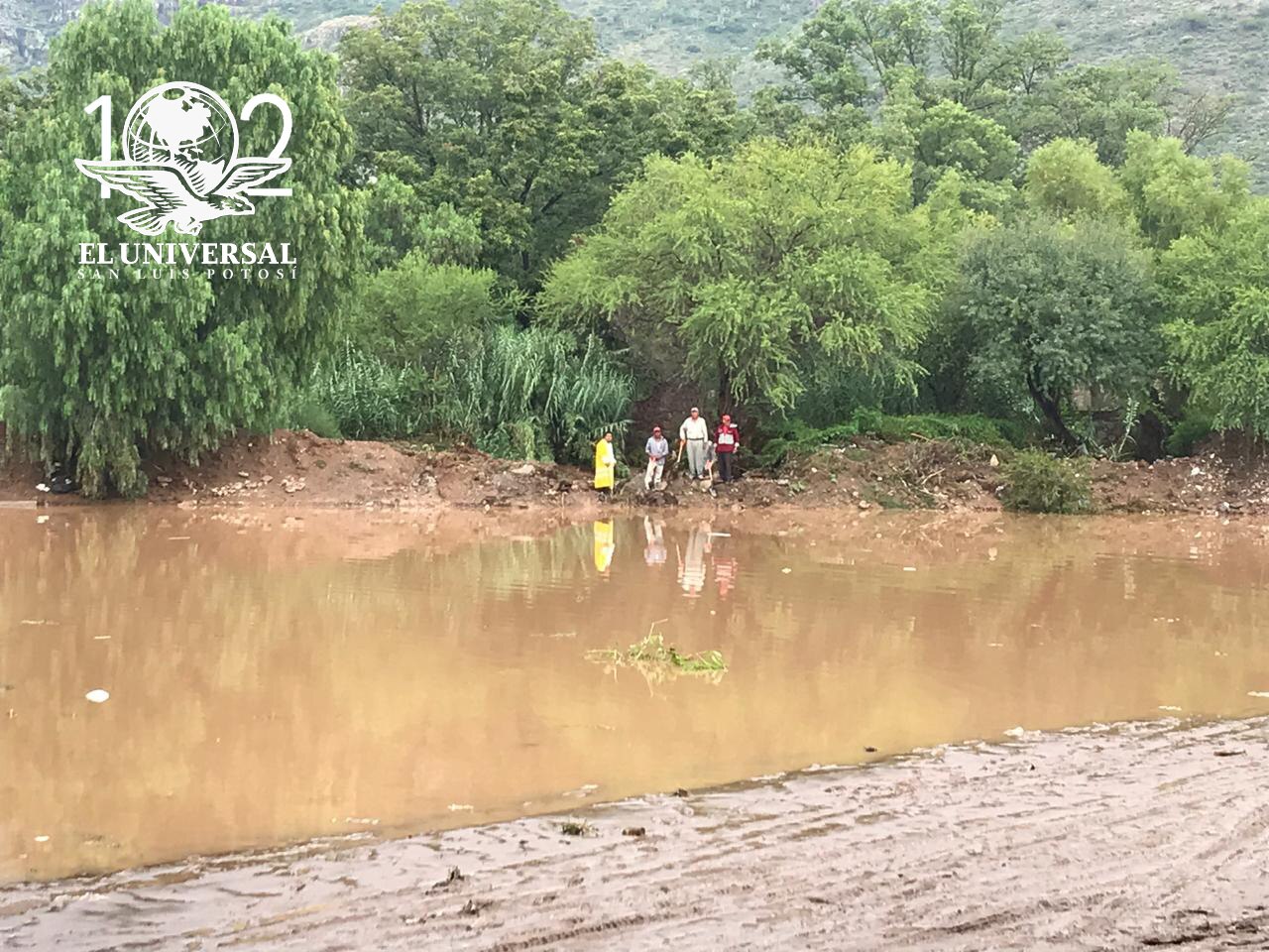 Ante lluvias se registró incremento del caudal del Río Santa María