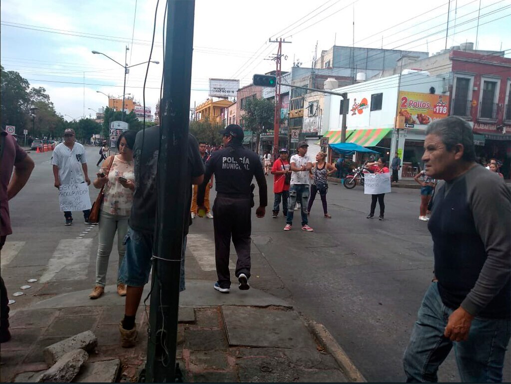 Reportan manifestación sobre Eje Vial 