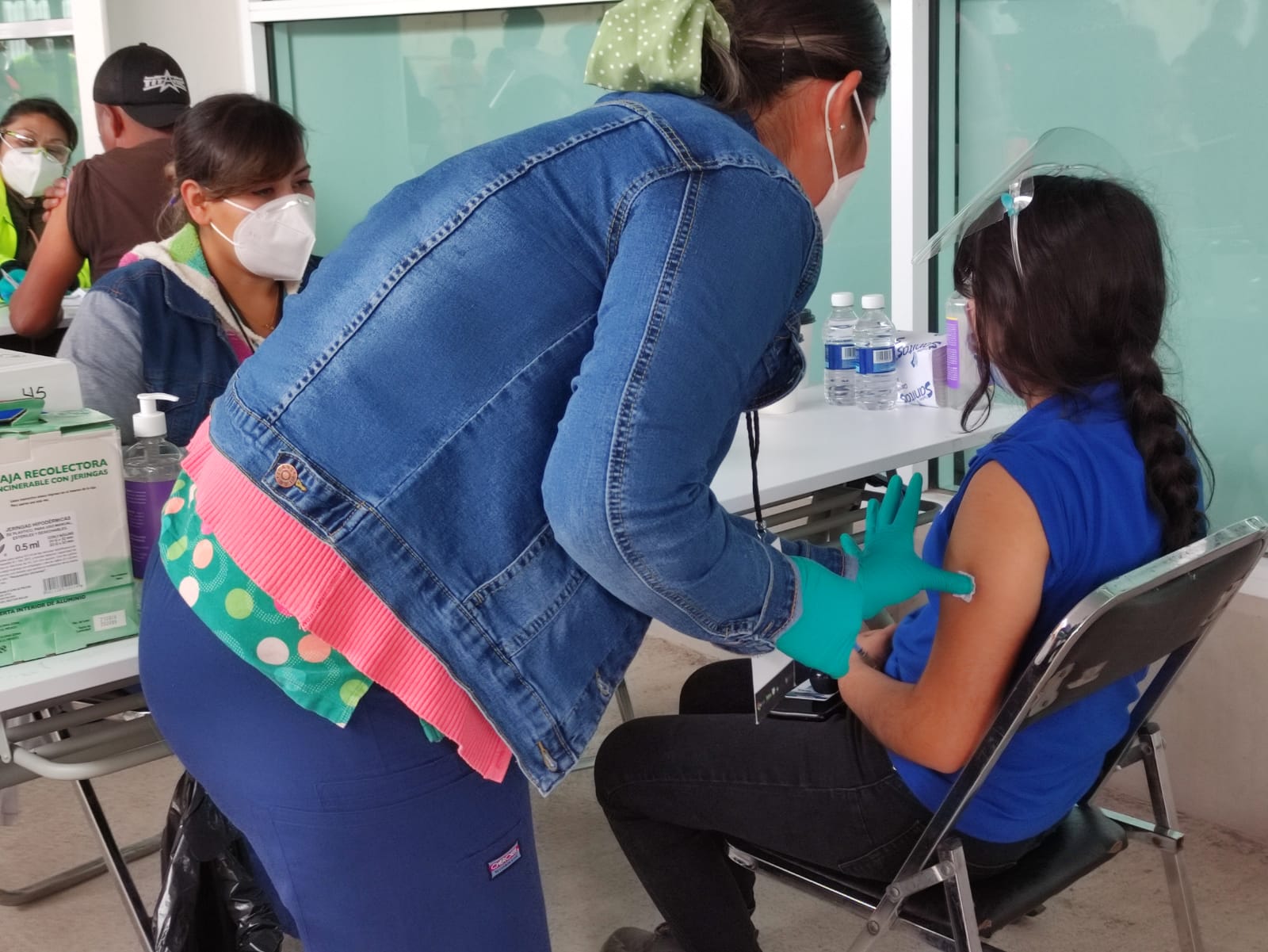 Abren módulo de vacunación contra Covid-19 para rezagados en zona industrial de SLP