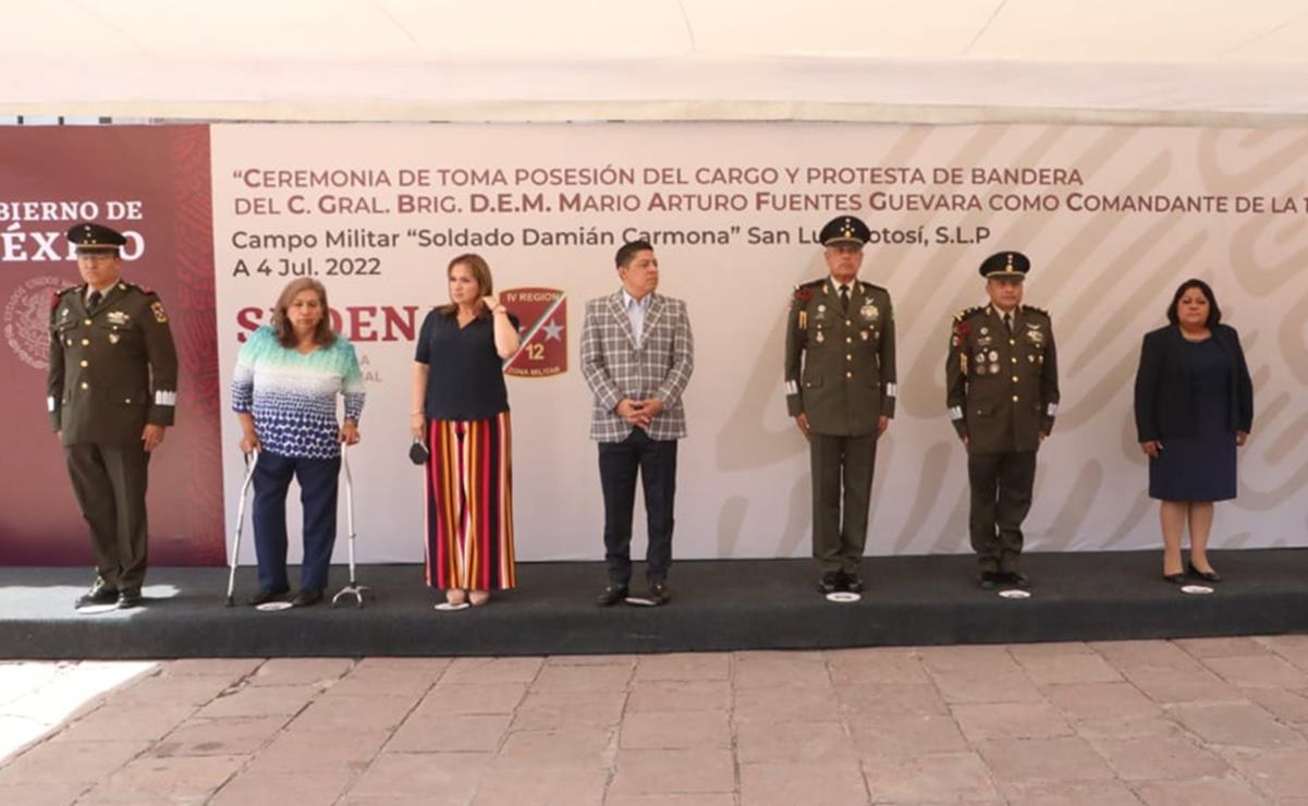 Toma protesta nuevo comandante de la Doceava Zona Militar con sede en SLP