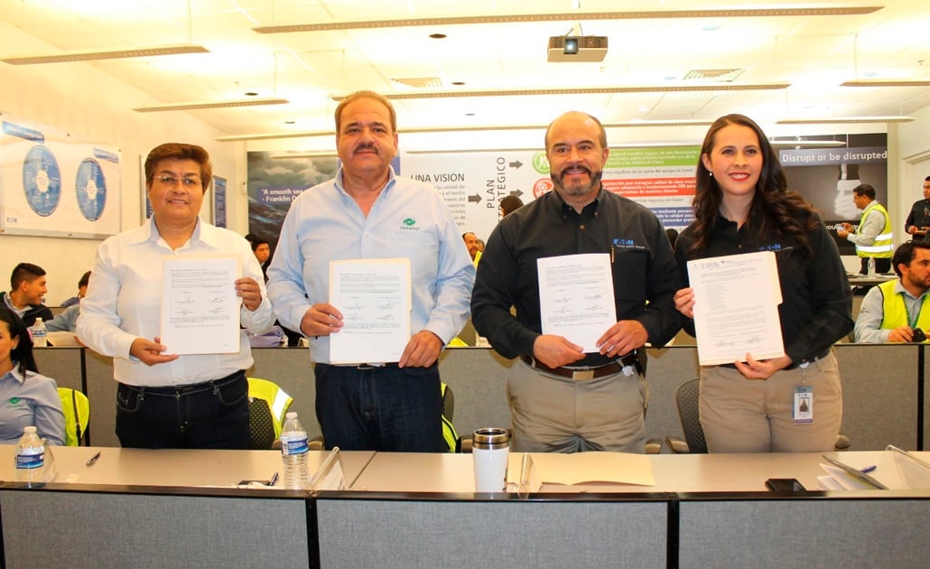 Eaton y Conalep firman convenio para incorporar modelo de educación dual