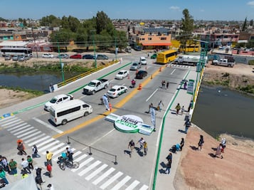 Inaugura Ricardo Gallardo puente en avenida Seminario de SLP; obra costó 9.8 mdp