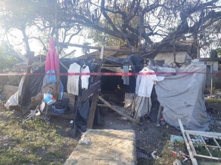 Descuartizan a indigente 