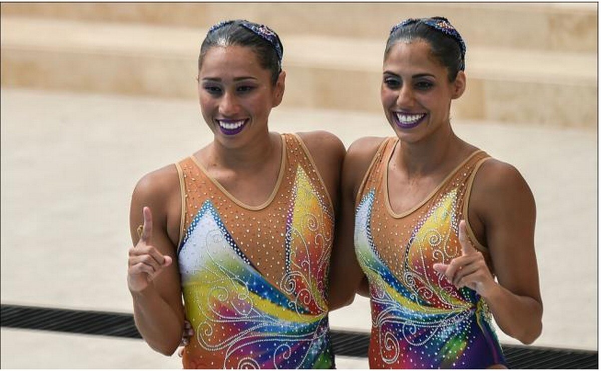 Karem Achach y Nuria Diosdado. Foto: AFP