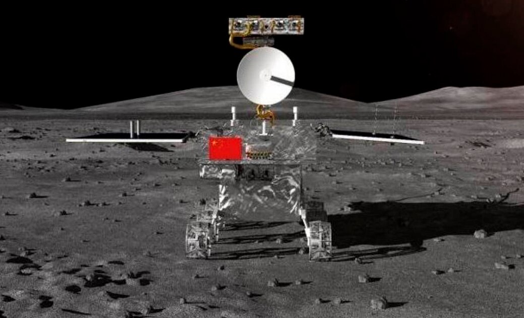Impresión artística facilitada por el Centro de Ingeniería Espacial y Exploración Lunar de la Administración Nacional Espacial de China (CNSA) del vehículo lunar Chang'e 4. Foto: EFE