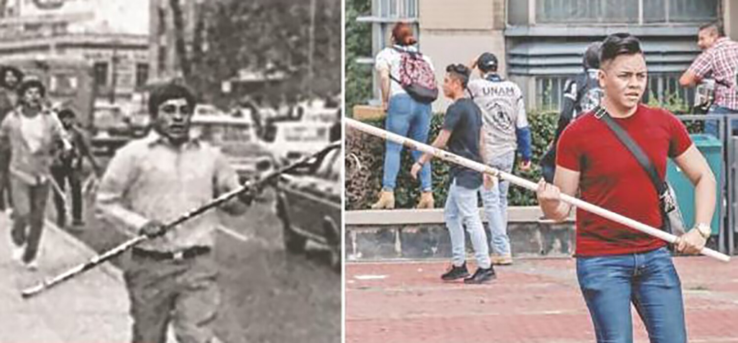 Tanto en el Halconaz o como en los hechos ocurridos en CU el 3 de septiembre, estudiantes se manifestaron cuando fueron agredidos por grupos de choque. (ARCHIVO EL UNIVERSAL)