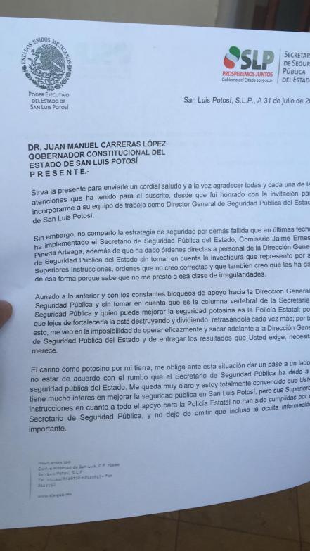 Renuncia Raúl Alanís a Dirección General de Seguridad Pública
