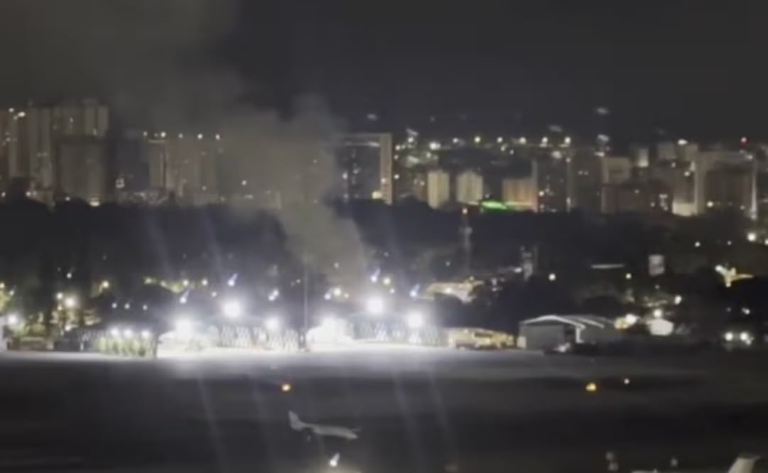 Detonaciones en Venezuela por parte del ejército de EU. Foto: Captura de video