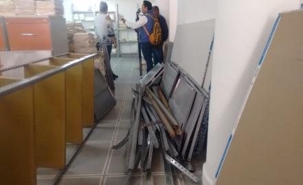 Galería. Se caen averiguaciones en FGESLP, trabajadores fuera de peligro