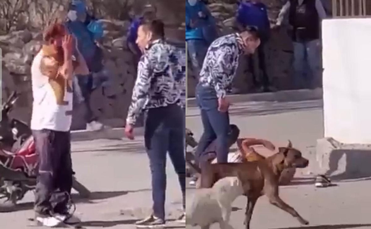 Identifican a sujeto que golpeó a menor de edad en SLP; tiene historial violento, afirman en redes