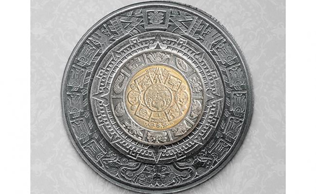 El calendario azteca puede "armarse" con monedas