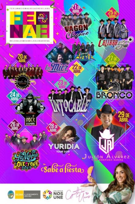 Calibre 50 en la Feria Nacional de la Enchilada 2019