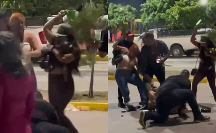VIDEO | A botellazos, mujeres protagonizan pelea en la Fenapo 2024; asistentes exigen seguridad 
