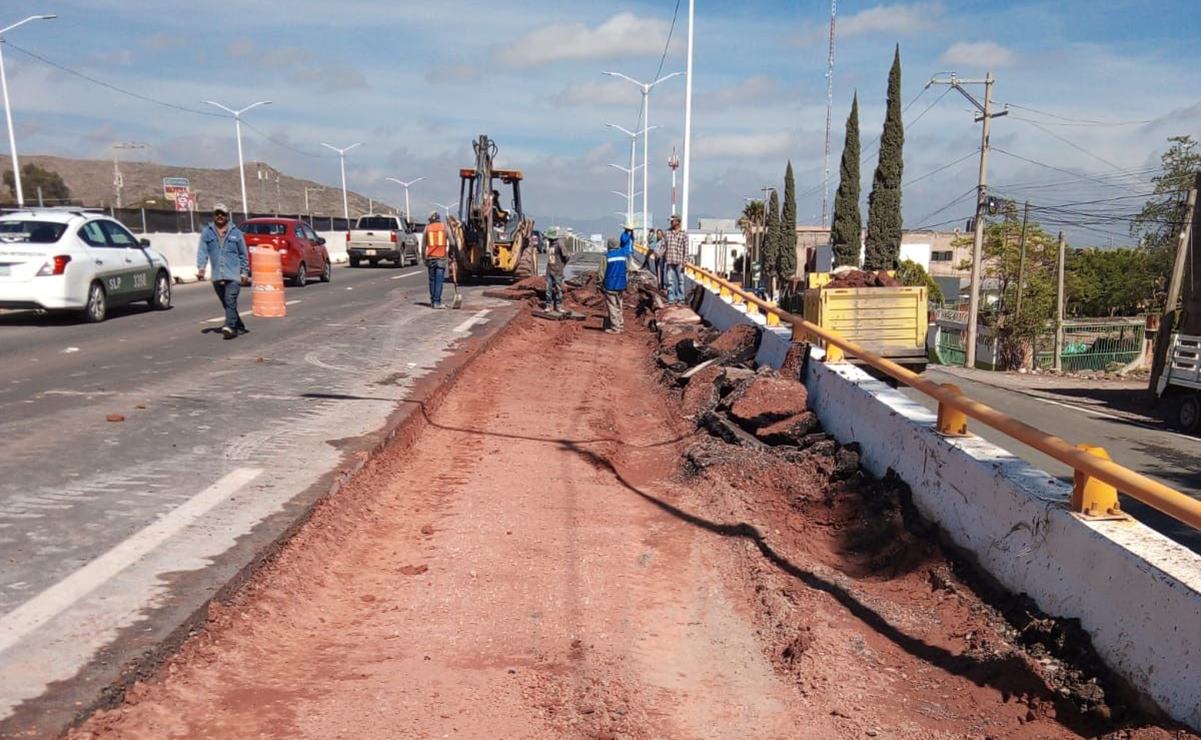 Lluvias dejan al descubierto vicios ocultos en obras de la capital de SLP. Fotos: Nancy Lizet Hernández