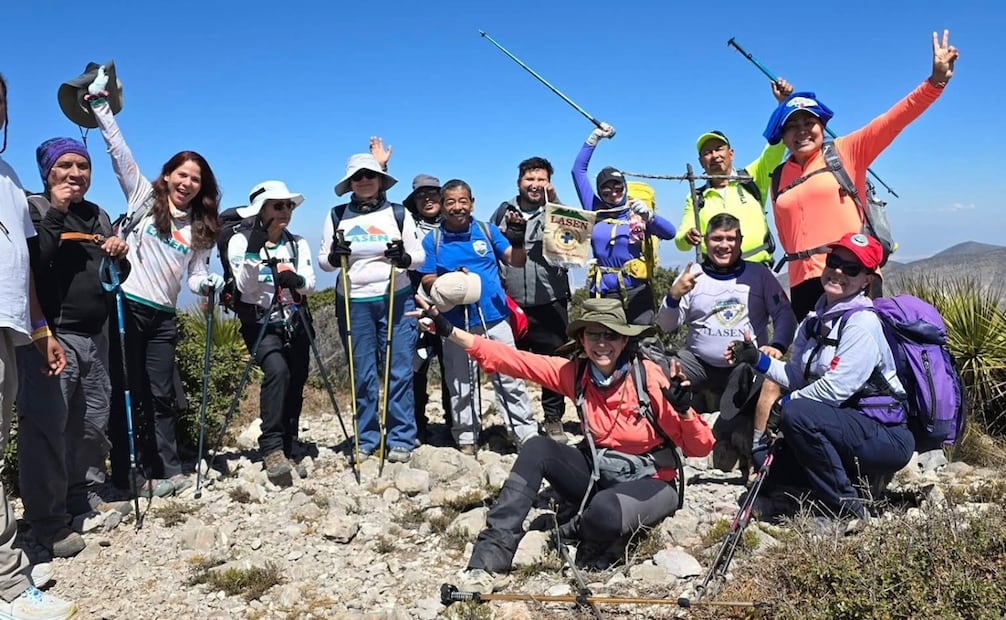 Senderismo en Cerro El Quemado, SLP. Foto: Fb@ Erik Tobias Chaires