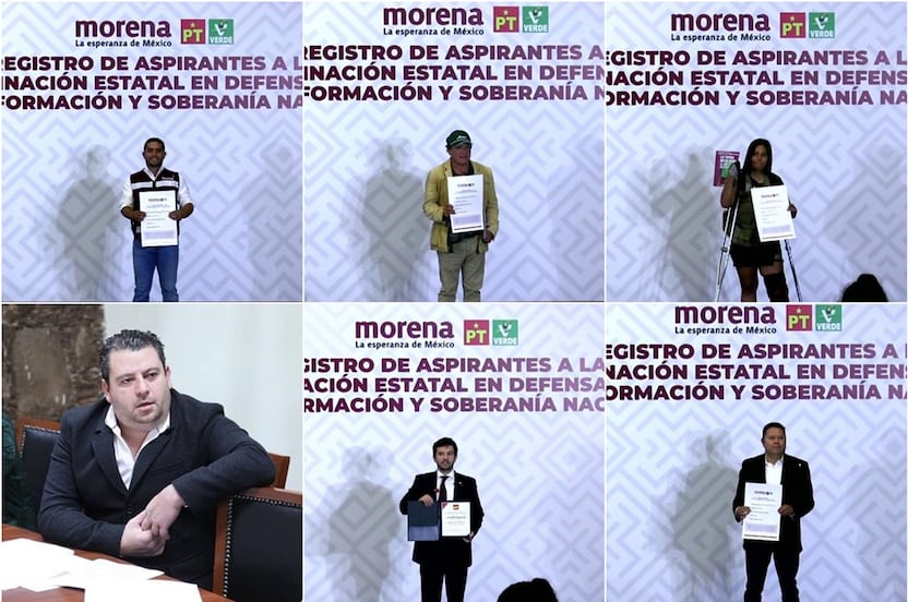 Se registran seis aspirantes para buscar la candidatura de Morena a la gubernatura de SLP