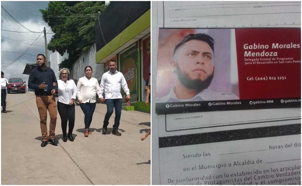 Exhiben a Gabino Morales en presuntos actos de proselitismo adelantado; "condiciona entrega de apoyos", denuncian