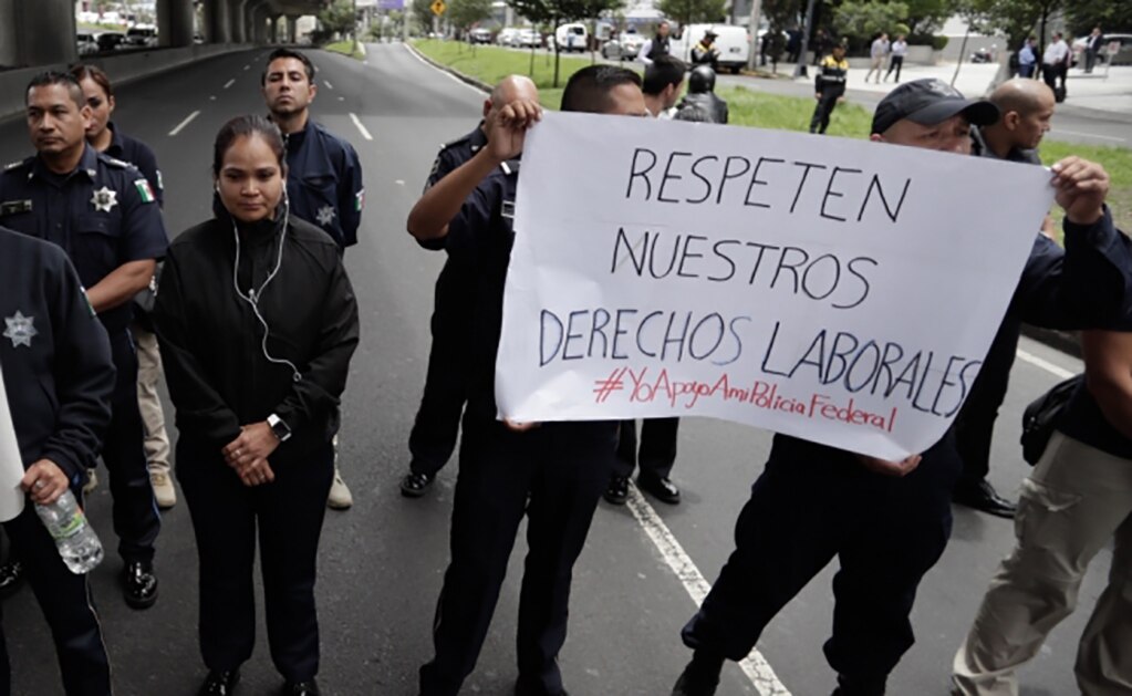 Esperan policías federales llegar a un acuerdo el lunes