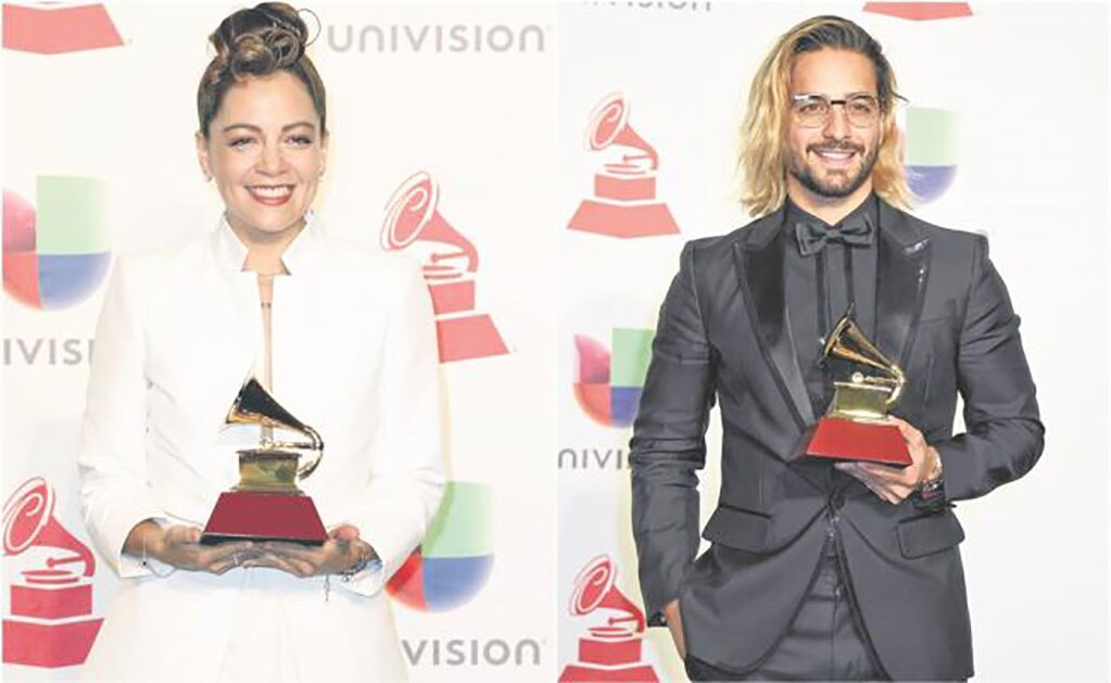 Lafourcade y Maluma ganan Grammy Latino . Foto: EFE y AFP