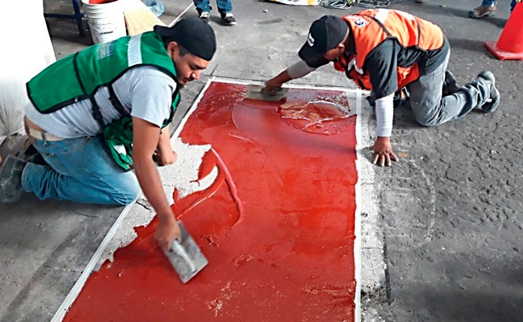 Arranca reposición de piso en “Mercado República”