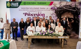 Villa de Pozos obtiene la declaratoria como Patrimonio Cultural de la Procesión de los Cristos