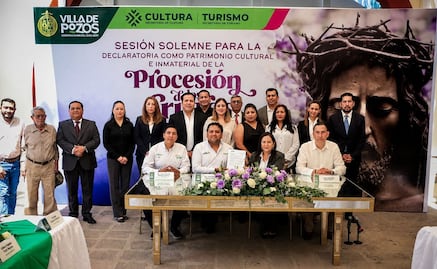 Villa de Pozos obtiene la declaratoria como Patrimonio Cultural de la Procesión de los Cristos