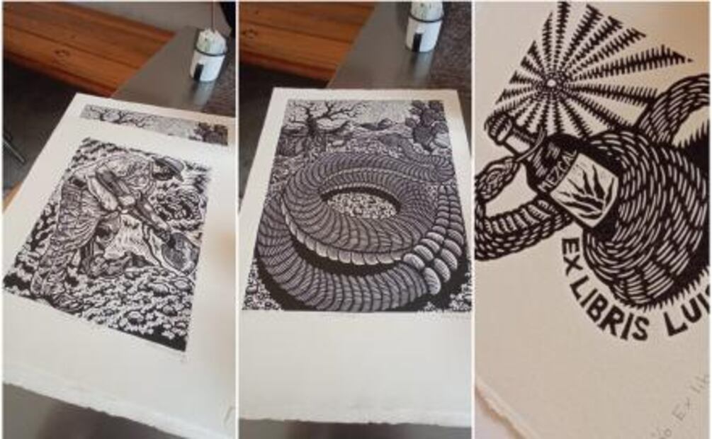 Carlos Palomares, el artista que traspasa fronteras a través del grabado en linóleo