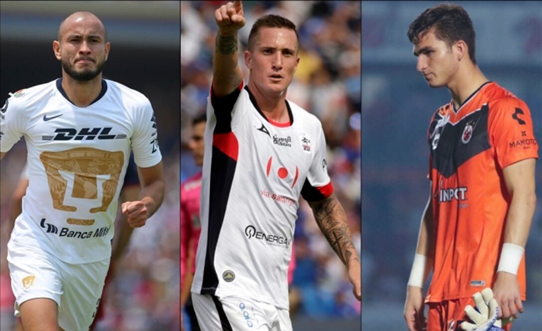 Carlos González, Leonardo Ramos y Sebastián Jurado, candidatos a salir de sus respectivos clubes. Foto: Especial / Imago 7