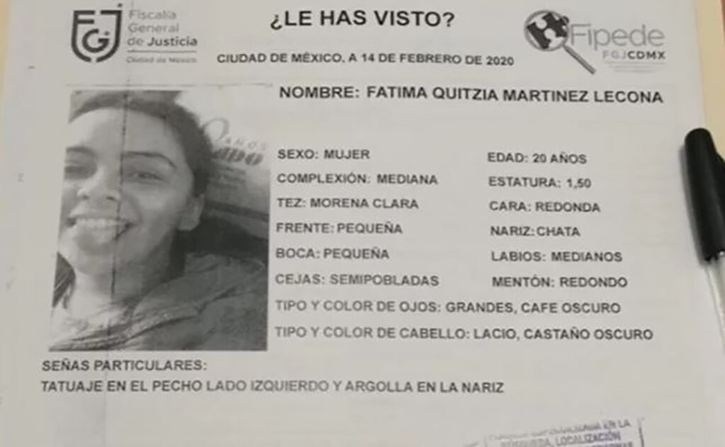 Encuentran con vida a Fátima, estudiante de la Facultad de Derecho de la UNAM